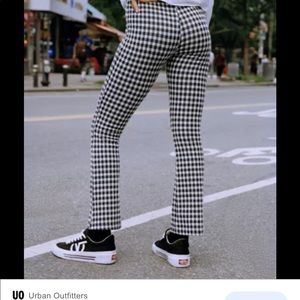 Urban outfitters slightly flared plaid pants